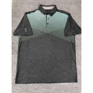 Under Armour Men's Heatgear Short Sleeve Loose Gray&Green Polo Shirt Size XL/TG‎